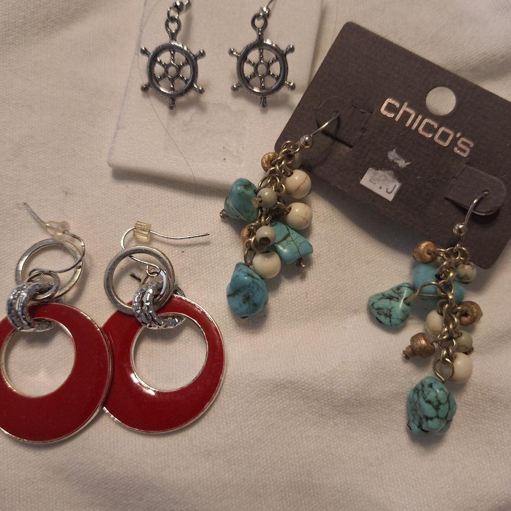 Chico's Red and Blue Accessory Collection - Picture 2 of 4